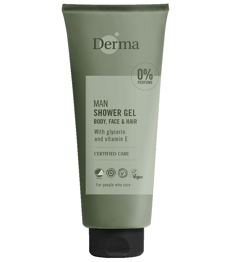 Derma MAN Shower Gel 3in1 - Body, Face & Hair, 350 ml