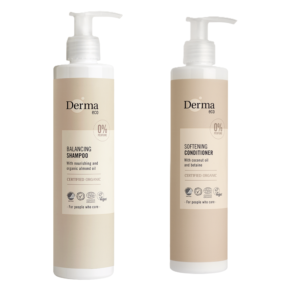 Derma Eco Shampoo + Conditioner, 2 x 250 ml