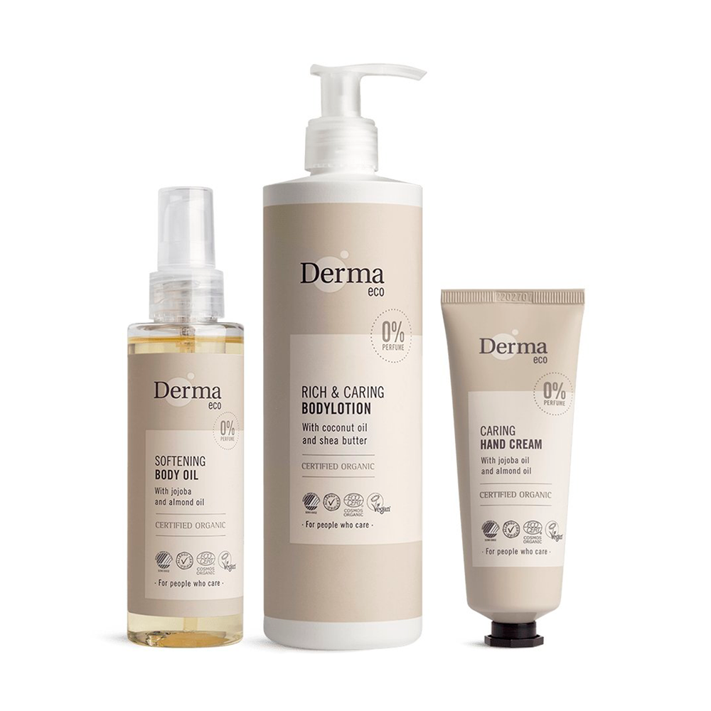 Derma Eco Skin Caring Kit - 3 stk.  Derma