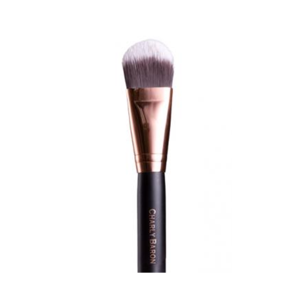 Charly Baron Powder- & Foundation Brush flat & rounded | vegan & sustainable Kabuki Charly Baron
