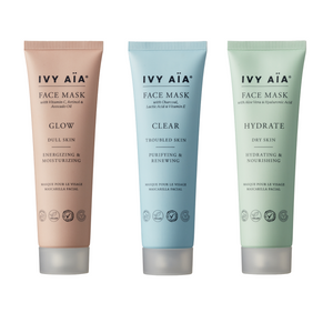 Ivy Aïa Face Mask x 3 - Hydrate + Clear + Glow